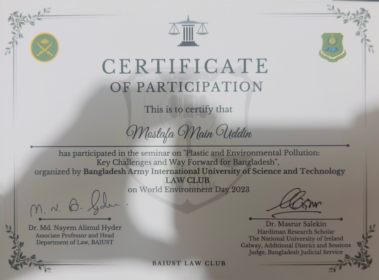 Certificate 6